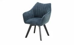 Schalen-Polsterstuhl drehbar Nairobi | Petrol (Blau)